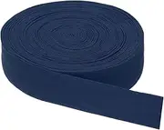 uxcell Single Fold Bias Tape, 11 Yards 13/16"(20mm) Wide Cotton Bias Binding Tape Hemming for DIY Crafts Garment Sewing Seaming Piping Quilting, Dark Blue