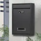Large Capacity Locking Mailbox Wall Mount with Lock Letter Box External Postbox