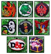 Dungeons and Dragons D&D Role Playing 8 Piece Deluxe Ornament Set ~ BRAND NEW ~
