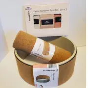 Crane Yoga Fitness Set Yoga Wheel, Roller and 3 Fabric Resistance Bands New NIB