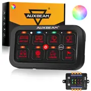 AUXBEAM 1400W 8 Gang RGB Switch Panel Toggle Momentary Control For Toyota Chevy (for: Audi)