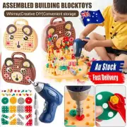 Creative Electric Drill Bits Puzzle Toy Assembly Kids Tool Box Birthday Gift DIY