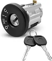 Ignition Lock Cylinder Compatible with Pontiac Grand Prix 2004-2008, Ignition Switch Lock Cylinder with 2 keys Replace 19207987