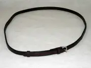 Leather Neck Grab Strap Havana or Black for Eventing Trail Riding Fox Hunting