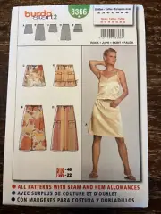 Burda 8366 UNCUT Sewing Pattern, Misses' Skirt, Size 10-22