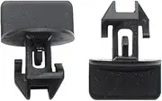2pcs Rear Bumper Trailer Hitch Trim Cover Nut Retainer,Bumper Cover Turn & Lock Retainer,for DOD-ge Chrys-ler 11610049,Black