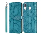 For Samsung Galaxy A20/A30 Cover with Kickstand - Blue