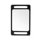 Large Barber Hand Mirror with Double Handles,Professional Handheld Mirror