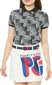 PEARLY GATES(パーリーゲイツ) Parly Gates 055-4160314 Women's Short Sleeve Polo Shirt (Absorbent, Quick-Drying, Grado Logo) / Golf