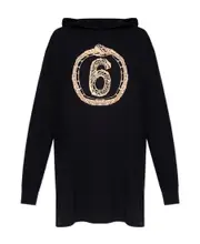 snake logo-print hoodie XXS Black