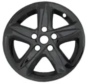 16" Gloss Black Wheel Skins Hubcaps FOR 2019 - 2024 Chevy Malibu LS (Set of 4)