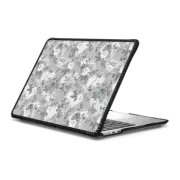 MacBook Air 13-inch (M2 - M4) Impact Case Black white mint watercolor brush strokes paint floral
