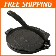 Versatile 8-Inch Cast Iron Tortilla Press - Ideal for Roti, Tostones, and More