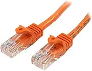 StarTech.com 45PAT7MOR Cat5e Snagless Ethernet Patch Cable, Orange, 7 Meter
