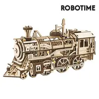 在飛比找momo購物網優惠-【Robotime】若態 蒸氣火車 LK701(火車 立體拼