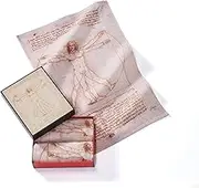 Musearta GT2-LV-VM-V433107 Unisex Guest Towels with The Vitruvian Man of The Artist Leonardo da Vinci Made of Cotton 40 x 60 cm Set of 2