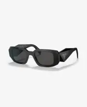 PRADA PR 17WS 1AB07Z Black Grey Mirror 126mm Sunglasses