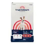 True Colours Adult Fish & Brown Rice Dry Dog Food - 20kg