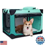 Ownpets Collapsible Dog Crate, 30 inch Portable Travel Dog Crate for Medium D