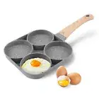 4 Hole Eggs Pan Maker Fry Egg kitchenware Pot Cookware use for Induction Cooker.