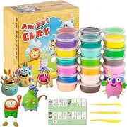 Air Dry Clay Kit, 36 Colours Modelling Clay Set with Sculpting Tools, DIY Craft Kit
