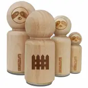Picket Fence Solid Rubber Stamp for Stamping Crafting Planners
