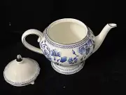 Richard Ginori Blue " Jasmine" Teapot & Lid Bone China New