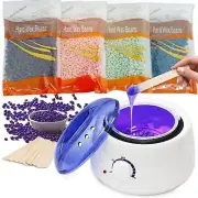 2024 Waxing Kit for Women,Waxing Kit for Brazilian Wax,Wax pot Heater with Wax