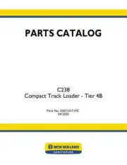 New Holland C238 Compact Track Loader Tier 4B Parts Catalog PDF/USB - 550710171
