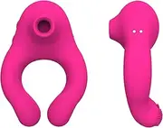 Sucking Penis Cock Ring Vibrator - Clitoris Stimulator Delay Clip - Couple Sex Toy