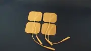 4 Replacement Pads for Massagers / Tens Units electrode pads2x2Inch White Cloth