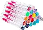 VICASKY 20Pcs Eyelash Brush Tubes with Wands Empty Mascara Containers for Lash Makeup Durable Eyelash Bottles for Eyebrow and Lash Application