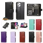 For Motorola Moto G Play 2023 Leather Zipper Wallet Case Card Slots Pouch Cover