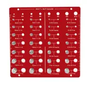 Aluminum Alloy Nut and Bolt Thread Identifier Gauge for Quick Size Comparisons
