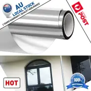 1 X 3M Privacy Silvery One Way Mirror Window Tint Film Insulation Home Anti UV
