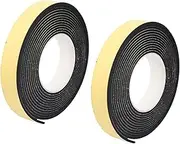 SHINEOFI 2Pcs Closed Cell Tape for Collision Protection Eva Seal Strip for Doors and Windows Soundproof Thick Wide Long for Home Use
