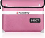 Upgraded 6400Â°F Fireproof Waterproof Document Bag Fireproof Money Bag for Cas