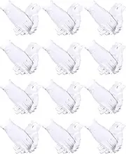 [SATINIOR] 12 Pairs White Black Uniform Gloves Men Women Parade Costume Gloves for Police Server Funeral Formal Tuxedo Guard