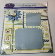 12×12 JUST JINGER MOTHER Pre-Made Page Spread Scrapbook Sheets Set Of 2