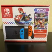 Nintendo Switch: Mario Kart 8 Deluxe Bundle w/ 12 months Nintendo Switch Online