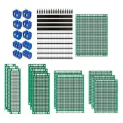 Double Sided PCB Board Kit 48 Pieces for Soldering and Circuit Prototyping
