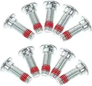 PLAFOPE 10pcs Disc Brake Screws Motorcycle Parts Brake Disc Fixing Screws Rotor Fixing Bolts Motorcycle Bolt Alloy Silver