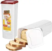 Plastic Bread Container,Bread Storage for Counter,Bread Box with Lid,Plastic Loaf Bread Container,Bread Container High Bread Storage Container with Lid Airtight Bread Keeper Plastic