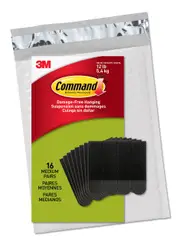 Command PH204BLK-16NA Value Pack Picture Hanging Strips, Medium, Black