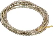 [Millianna] Necklace and Bracelet - Single Strand Multiuse 2 in 1 Necklace and Bracelet - Handmade, Micro Cut Crystals
