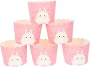 Mikinona 100Pcs Greaseproof Cupcake Liners High Temperature Resistant Muffin Cups for Baking for Desserts Snacks and Treats for Home Bakery and Events