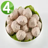 在飛比找momo購物網優惠-【華得水產】東港鮪魚丸4包組(600g/包)