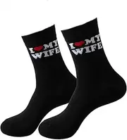 [Ao Yee ZGL] Mother's Day Socks Gifts, I Love My Daughter Son Wife Husband Dad Grandma Gifts, Christmas for Teens Boys Women