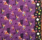mickey mouse quilt haunted halloween minnie donald goofy blanket handmade