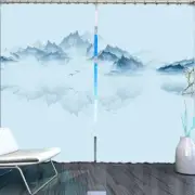 Lotus Like Mountains 3D Curtain Blockout Photo Printing Curtains Drape Fabric